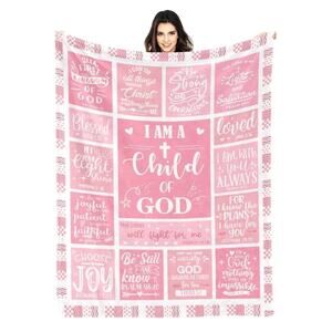 Baptism Gifts Women Teenage Girl Religious Throw I Am A Child Of God Christmas